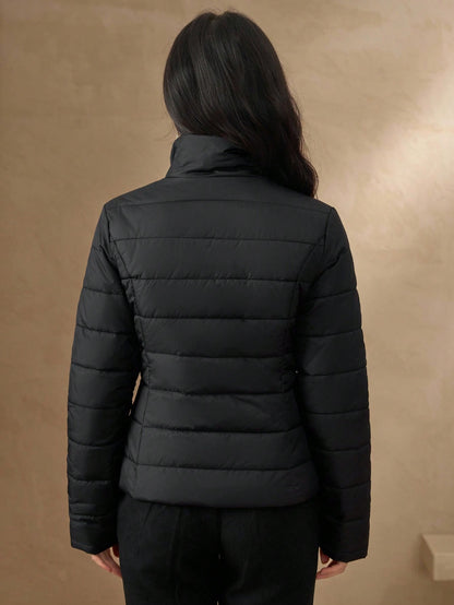 winter quilted zip up jacket for women Nushes