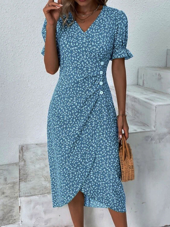 Léna Robe d’été Fluid et Légère Pour Femmes