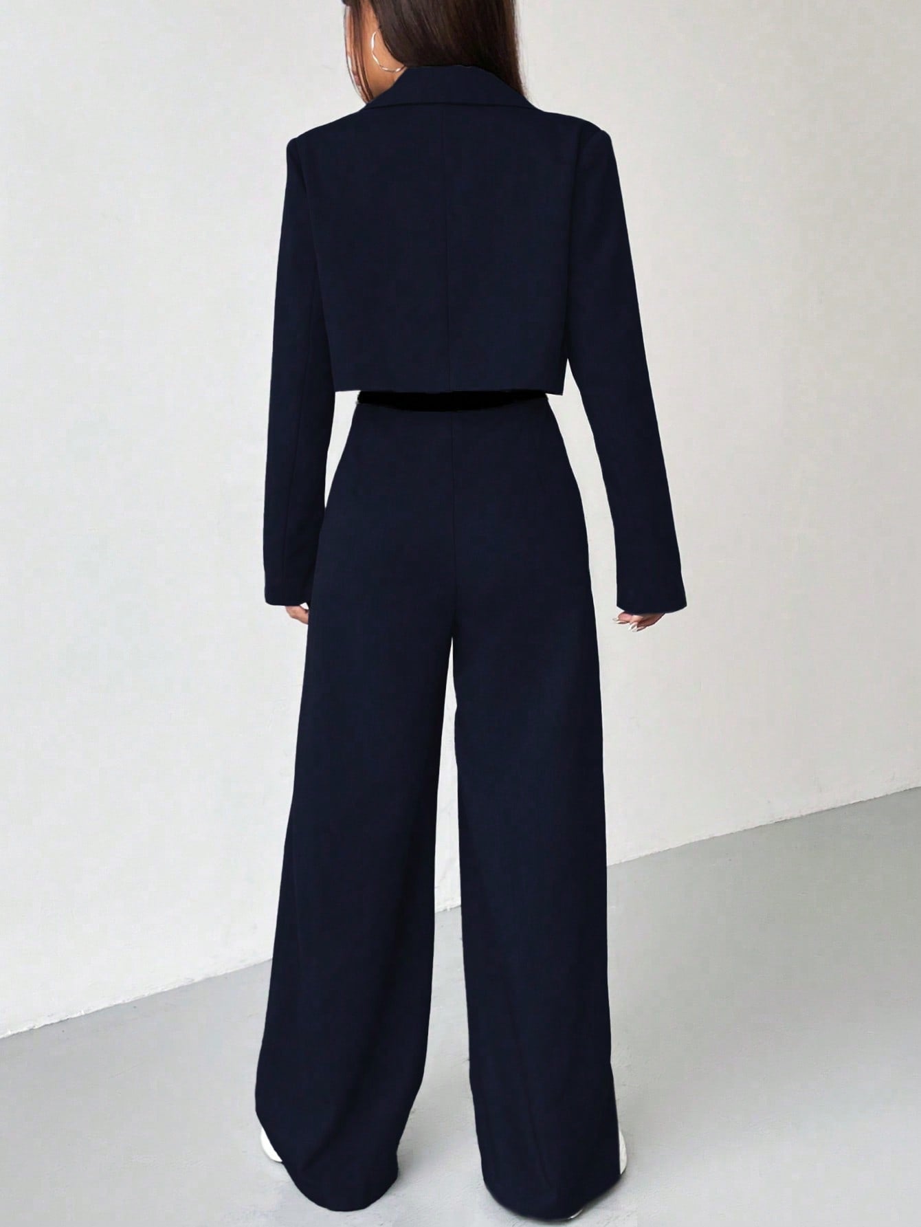 two piece green blazer pants set women