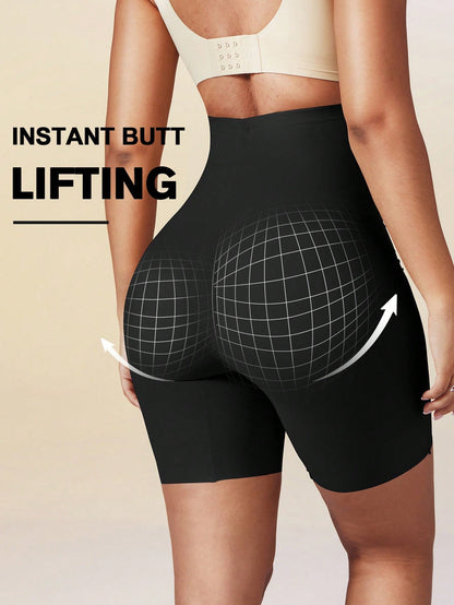 Women’s High Waist Tummy Control Body Shaper Shorts – Seamless Compression Underwear