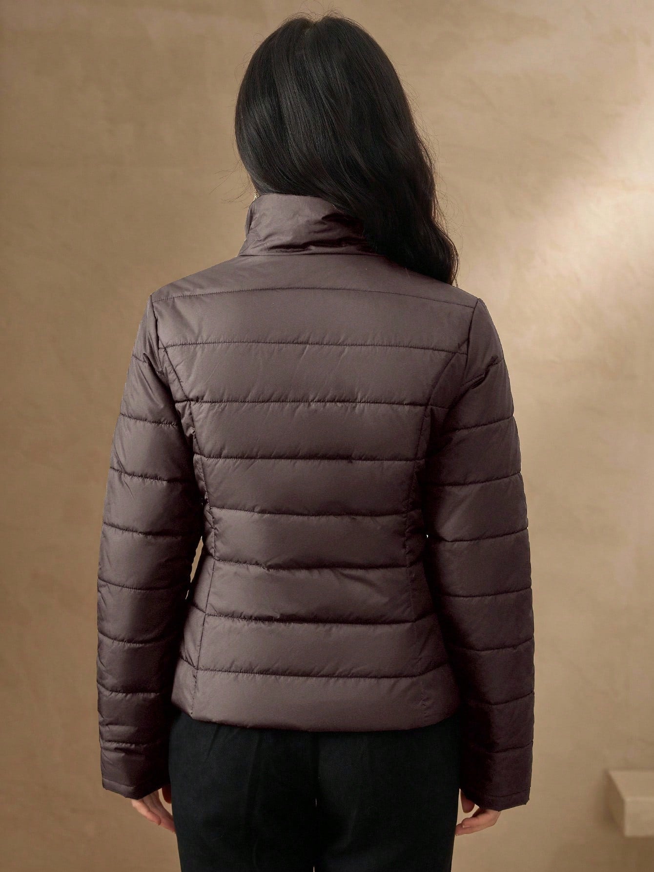 winter quilted zip up jacket for women Nushes