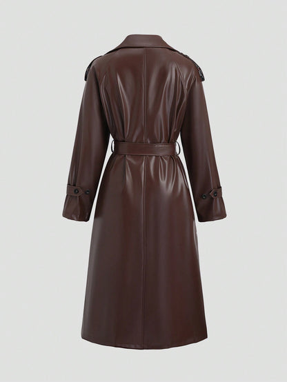 womens_pu_leather_trench_coat_brown