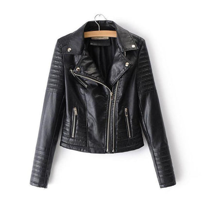 Sophie Veste Biker Classique à Zip Asymétrique