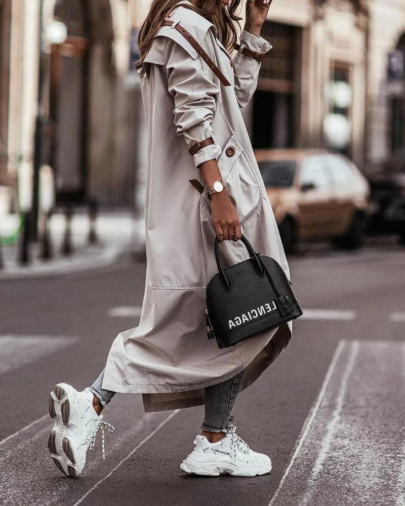 Women's Lightweight Waterproof Long Coat – Chic Spring Style