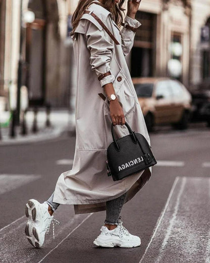 Women's Lightweight Waterproof Long Coat – Chic Spring Style