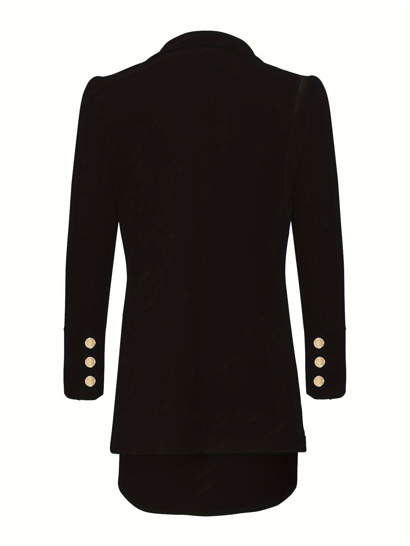 Women's Blazer - Double Breasted Treatored Fit - Gold Buttondetaljer - Formel slid