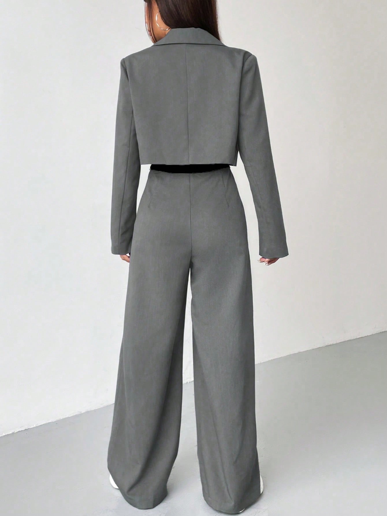 two piece green blazer pants set women