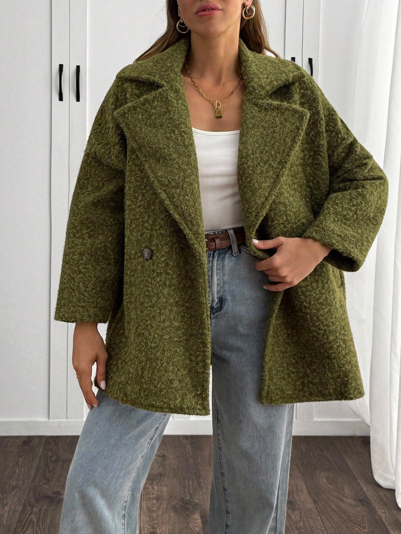 womens_lapel_long_sleeve_coat