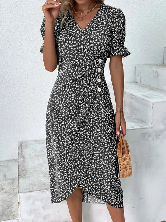 Léna Robe d’Été Fluide et Légère pour Femmes