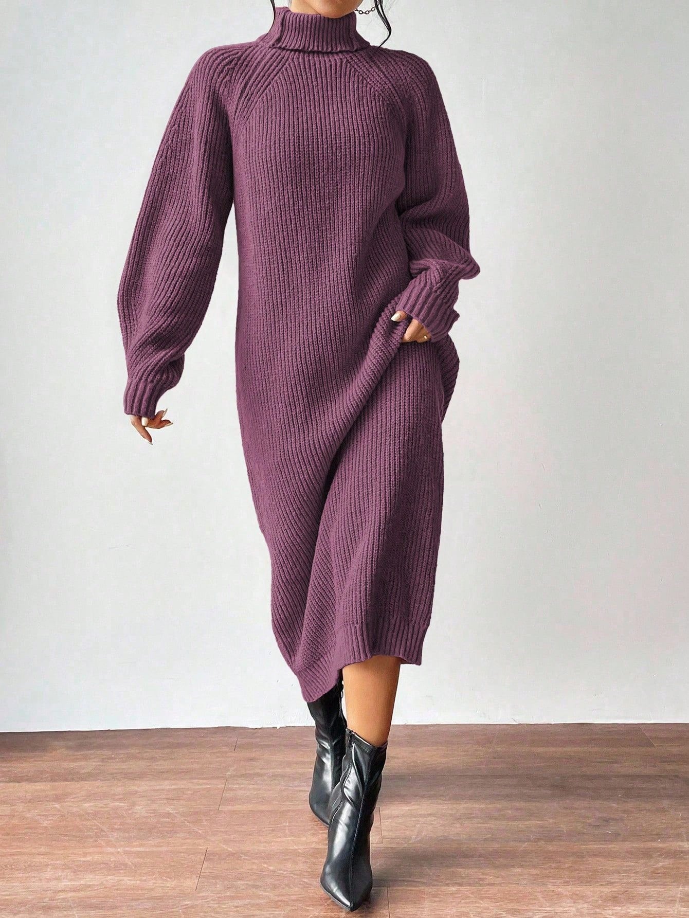 turtleneck knit dress Nushes