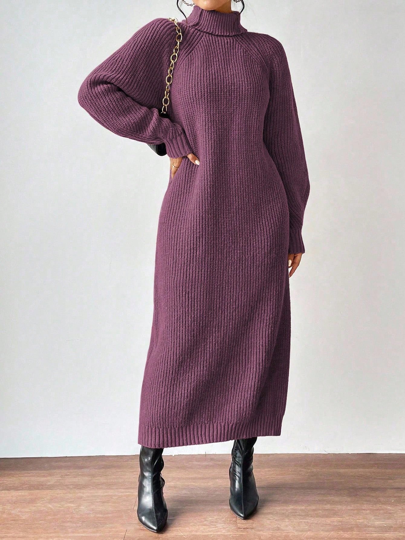 turtleneck knit dress Nushes