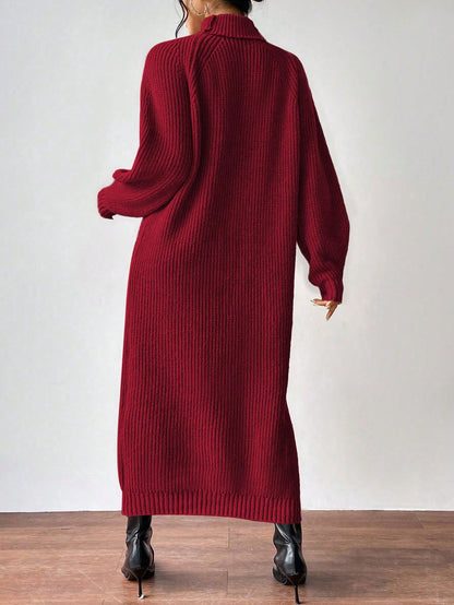 turtleneck knit dress Nushes