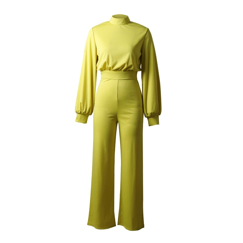 Pour femme - Combinaison slim à manches longues et col montant