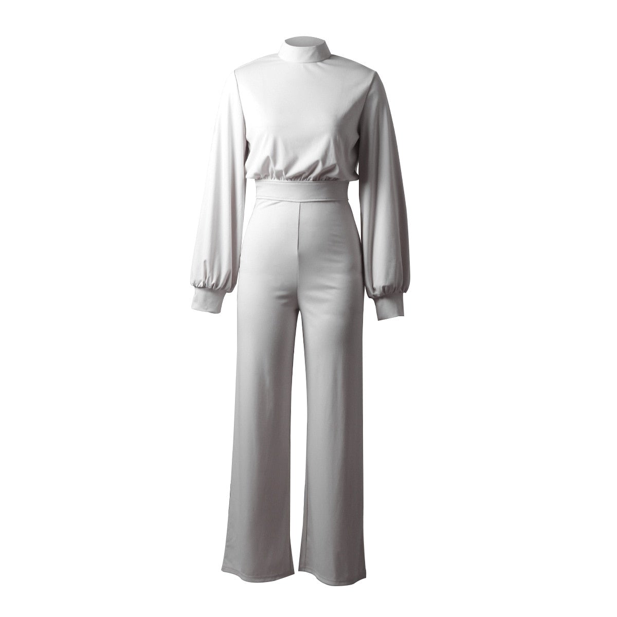 Pour femme - Combinaison slim à manches longues et col montant