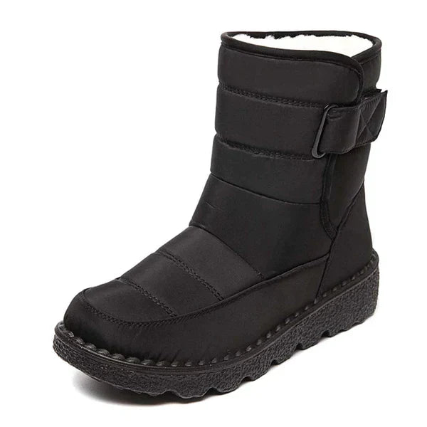 Women's Bottes de Neige Mi-Mollet à Bout Rond