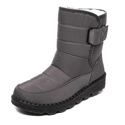 Women's Mid-Calf Round Toe Snow Boots