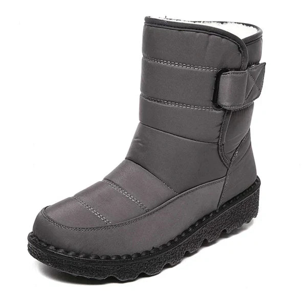 Women's Bottes de Neige Mi-Mollet à Bout Rond