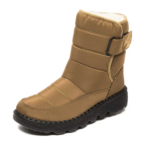 Women's Bottes de Neige Mi-Mollet à Bout Rond