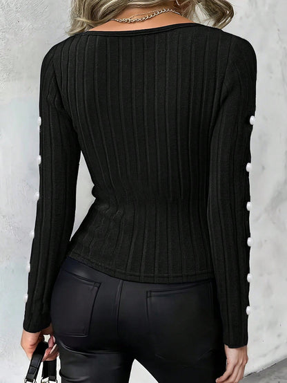 womens_cutout_sleeve_top_with_buttons