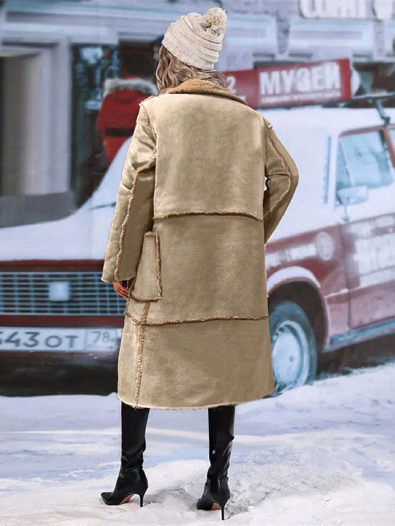 women’s long faux shearling outerwear Nushes 