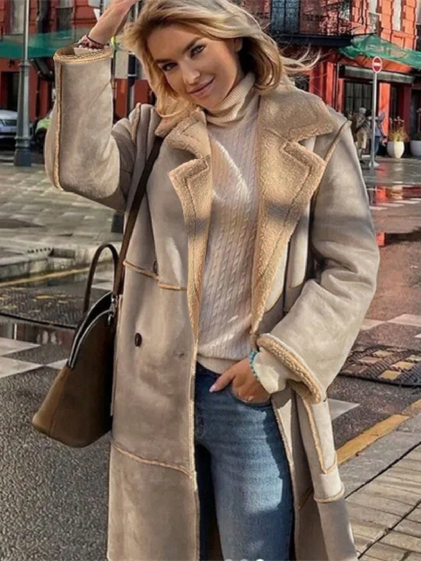 women’s long faux shearling outerwear Nushes 