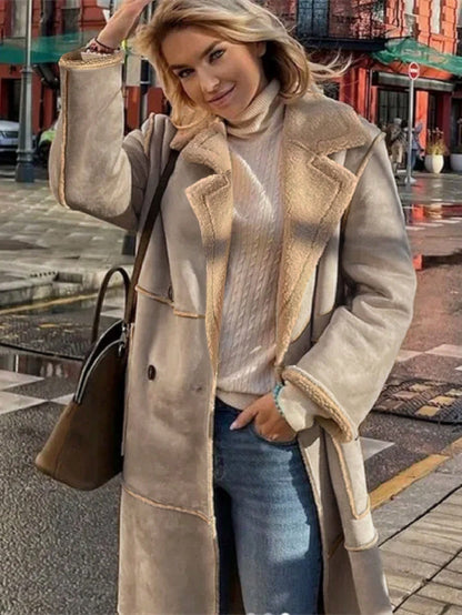 women’s long faux shearling outerwear Nushes 