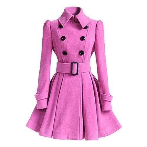 Trench Coupe-Vent à Double Boutonnage pour Femmes – Coupe Ajustée