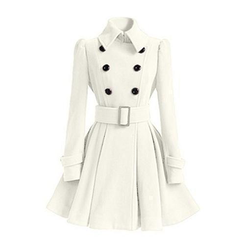 Trench Coupe-Vent à Double Boutonnage pour Femmes – Coupe Ajustée