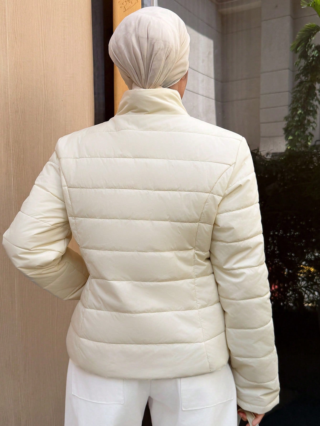 winter quilted zip up jacket for women Nushes