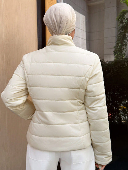 winter quilted zip up jacket for women Nushes