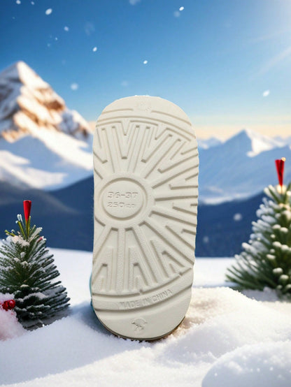 Women’s Warm Fur-Lined Thick Sole Slippers with Bow Decor – Cozy Winter Indoor Shoes