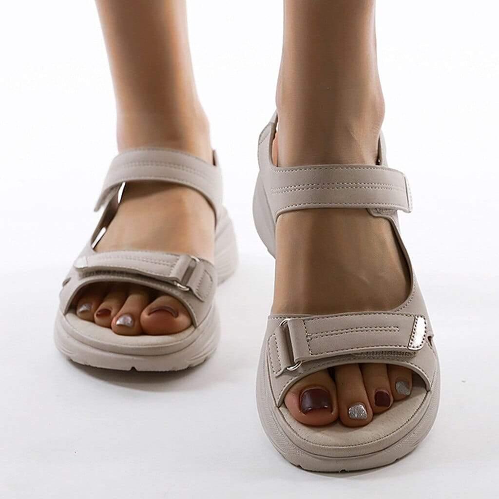 Sandales d’Été pour Femmes – Design Souple et Respectueux des Zones Sensibles